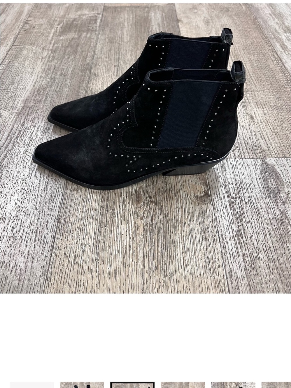 Rag n’ Bone 🌹Black Suede Studded Chelsea Ankle Boots - Women